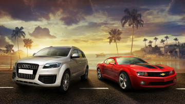 обоя test, drive, unlimited, видео, игры, audi, chevrolet