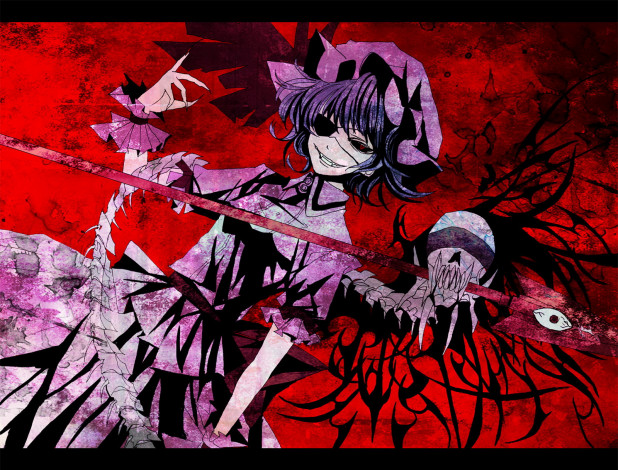 Обои картинки фото аниме, touhou, ремилия, скарлет
