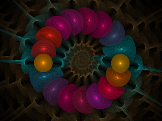 Обои картинки фото 3д, графика, fractal, фракталы, фрактал, цвета, узор