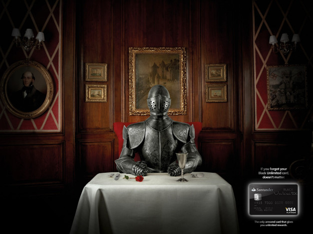 Обои картинки фото бренды, visa, рыцарь, бокал, роза