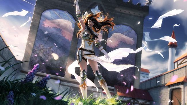 Обои картинки фото фэнтези, девушки, фантастика