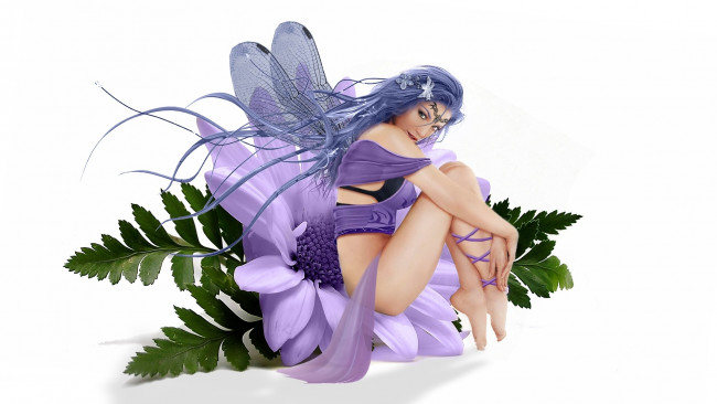 Обои картинки фото фэнтези, феи, эльф, цветочный, красивый