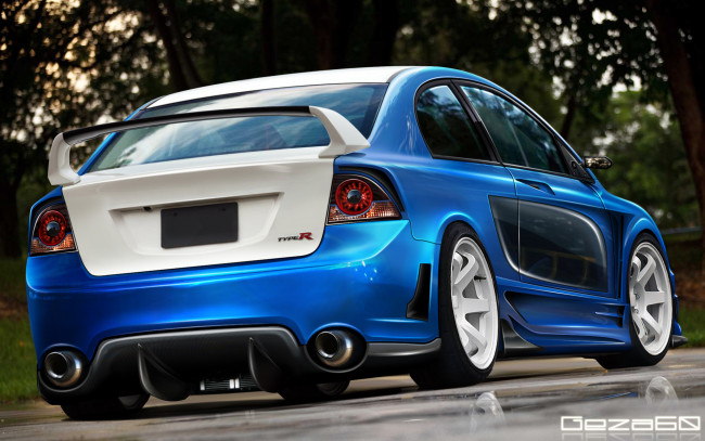 Обои картинки фото автомобили, виртуальный, тюнинг, honda