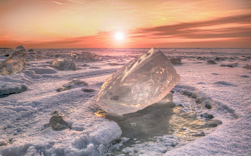 Картинка природа зима лед