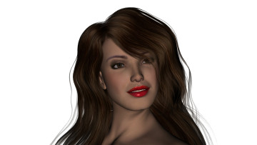 Картинка 3д+графика people+ люди взгляд девушка