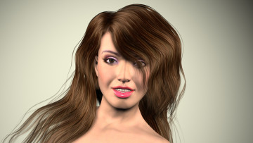 Картинка 3д+графика portraits+ портрет улыбка взгляд девушка