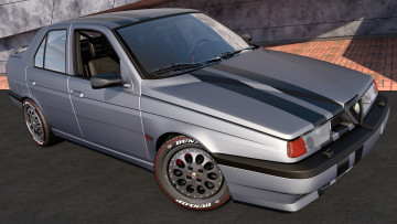 Картинка автомобили 3д alfa romeo 155 1992