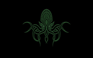Картинка рисованные минимализм щупальца ужас мистика ктулху