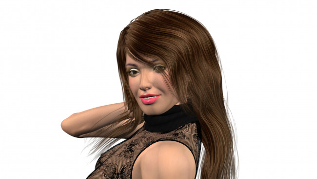 Обои картинки фото 3д графика, people , люди, взгляд, девушка