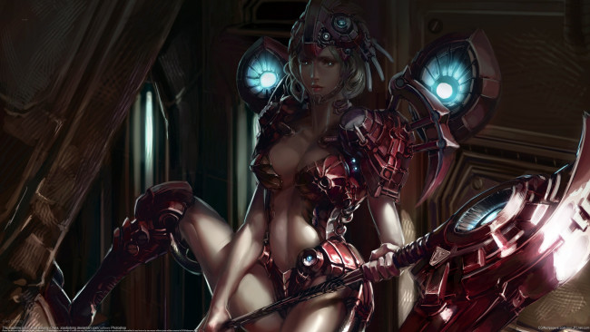 Обои картинки фото xiao botong, фэнтези, девушки, воительница, девушка, xiao, botong