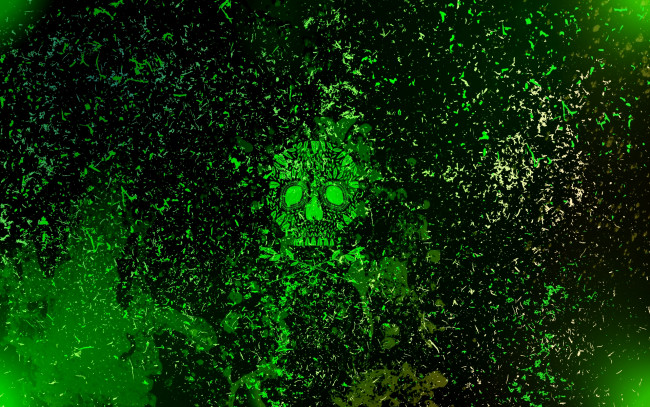 Обои картинки фото 3д графика, abstract , абстракции, череп, брызги