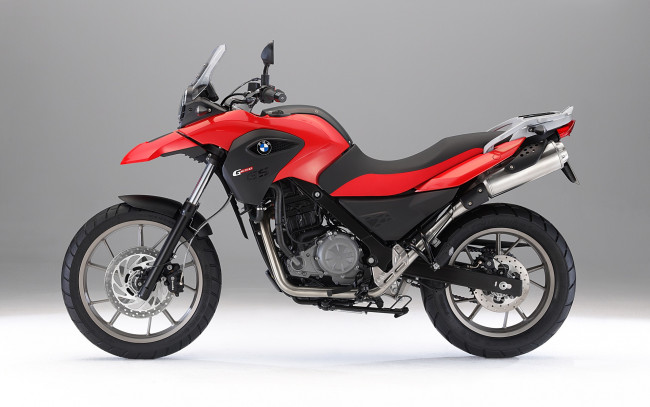 Обои картинки фото мотоциклы, bmw, g-650, gs, 2010, красный