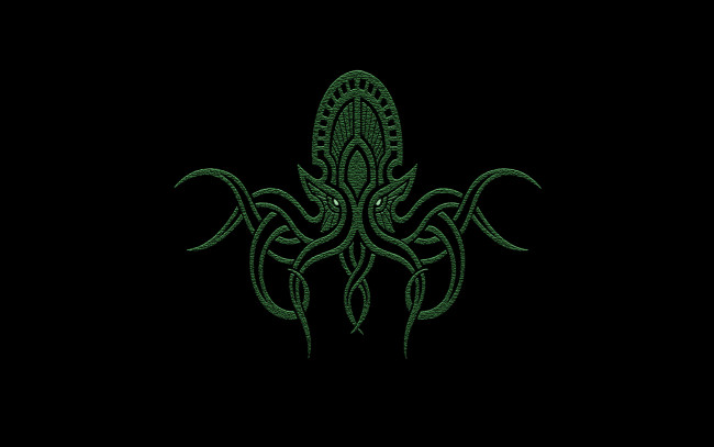 Обои картинки фото рисованные, минимализм, щупальца, ужас, мистика, ктулху