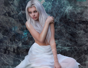 Картинка рисованное люди фон взгляд девушка