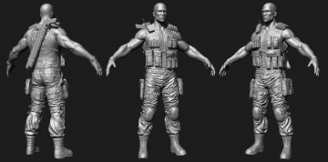 Картинка 3д+графика _science+fiction солдат фон