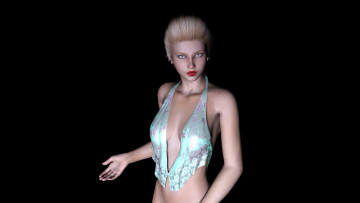 Картинка claudia 3д+графика люди+ people фон девушка взгляд блондинка