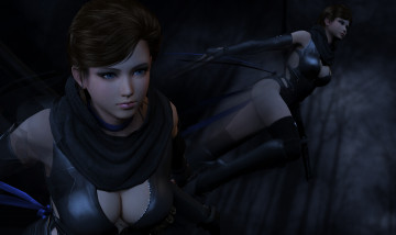 Картинка 3д+графика фантазия+ fantasy девушки фон взгляд