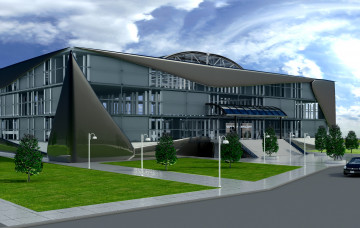 Картинка 3д+графика архитектура+ architecture небо дом облака