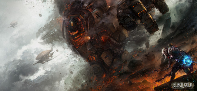 Обои картинки фото black gold online, видео игры, - black gold online, стимпанк, золото, черное, онлайн, online, gold, black