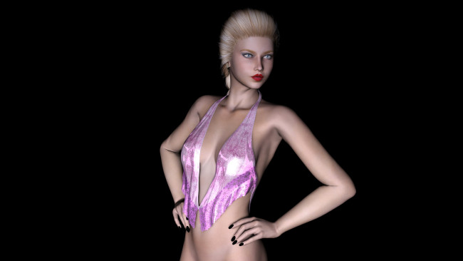 Обои картинки фото claudia, 3д графика, люди , people, блондинка, фон, взгляд, девушка