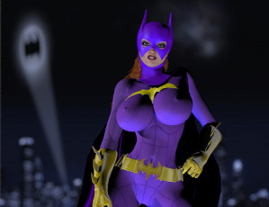 Картинка 3д+графика фантазия+ fantasy супермен взгляд девушка фон