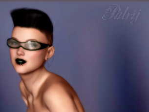 Картинка 3д+графика портрет+ portraits фон взгляд девушка