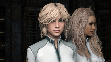 Картинка 3д+графика портрет+ portraits фон взгляд девушки