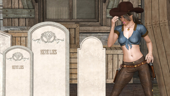 Обои картинки фото 3д графика, люди , people, фон, взгляд, девушка, оружие