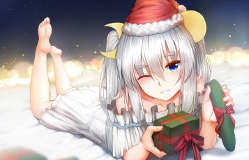 Картинка аниме kantai+collection девушка взгляд фон