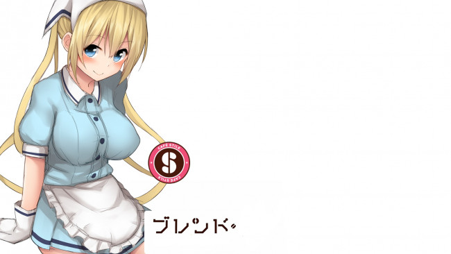 Обои картинки фото аниме, blend s, девушка, фон, взгляд