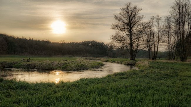 Обои картинки фото природа, восходы, закаты, простор