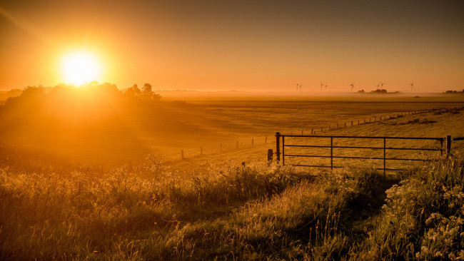 Обои картинки фото природа, восходы, закаты, простор