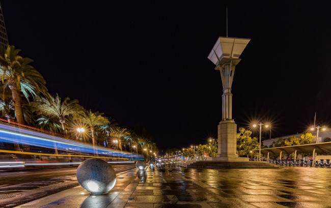 Обои картинки фото города, - огни ночного города, простор