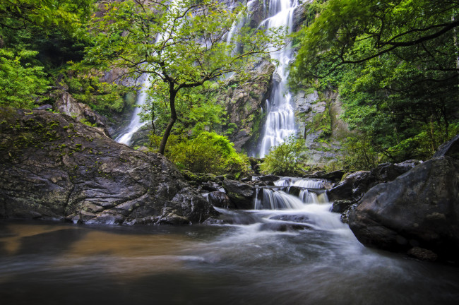 Обои картинки фото природа, водопады, простор