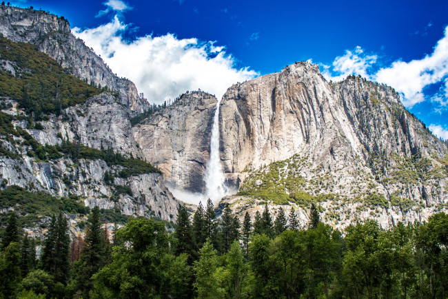 Обои картинки фото природа, водопады, простор