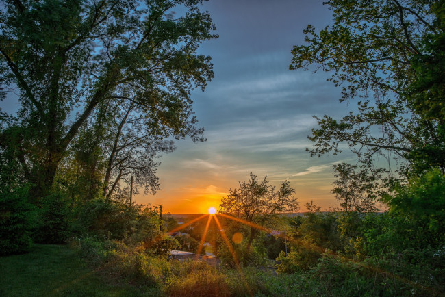 Обои картинки фото природа, восходы, закаты, простор