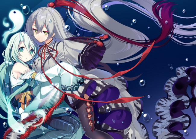 Обои картинки фото аниме, unknown,  другое , девушки