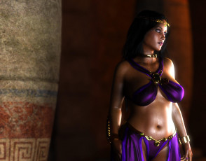 Картинка 3д+графика люди+ people фон взгляд девушка