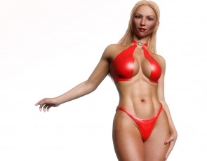 Картинка 3д+графика люди+ people девушка фон взгляд