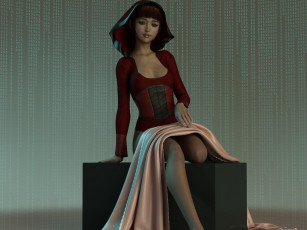 Картинка 3д+графика люди+ people фон взгляд девушка