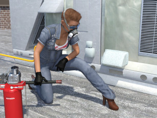 Картинка she+wolf 3д+графика фантазия+ fantasy взгляд фон she wolf девушка