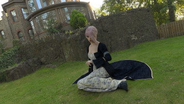 Картинка 3д+графика люди+ people фон взгляд девушка