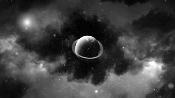 Картинка космос арт планета вселенная галактики звезды