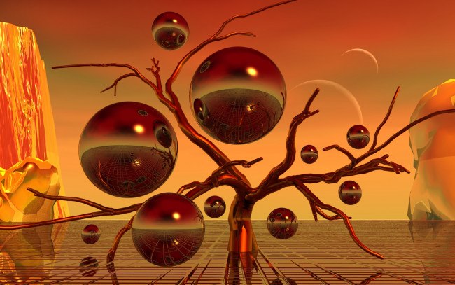 Обои картинки фото 3д графика, шары , balls, фон, шары