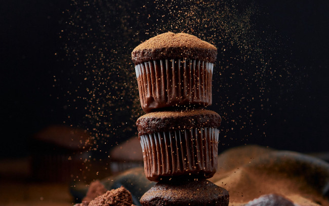 Обои картинки фото еда, пирожные,  кексы,  печенье, шоколадные, кексы