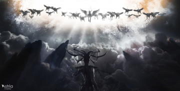 Картинка девушки -+креатив +косплей хелла костюм тучи всадники