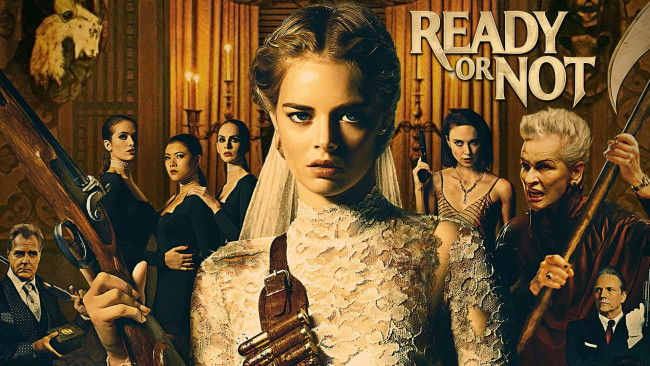 Обои картинки фото кино фильмы, ready or not, невеста, ружье, люди