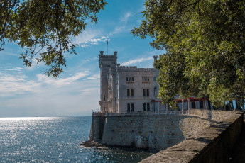 Картинка miramare+castle italy города замки+италии miramare castle
