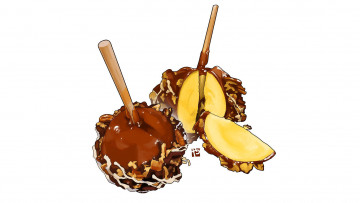 Картинка рисованное еда десерт сладость