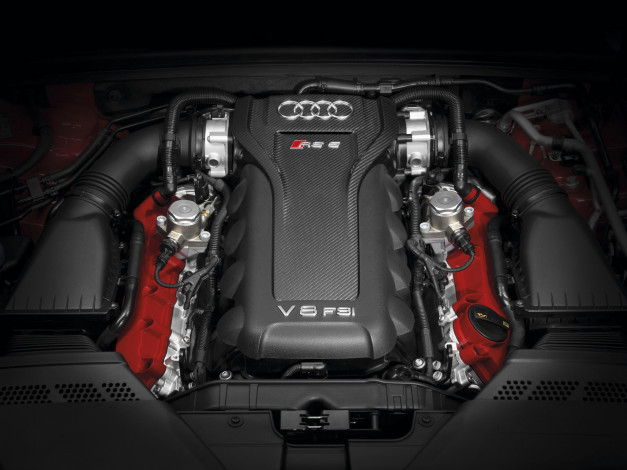 Обои картинки фото двигатель audi v8 fsi, автомобили, двигатели, двигатель
